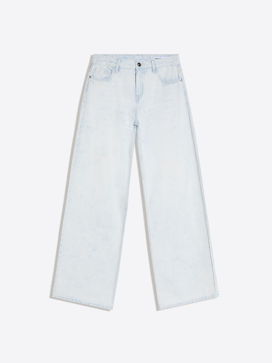 Low-rise wide-leg jeans