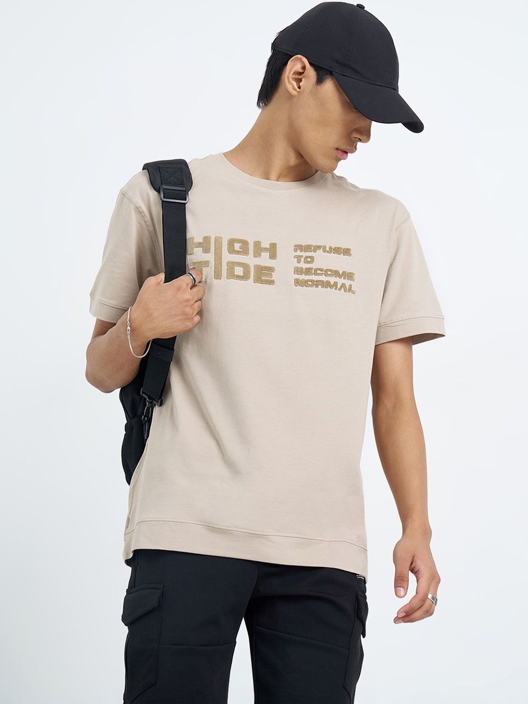Street 808 by Pantaloons Men Typography Printed T-shirt