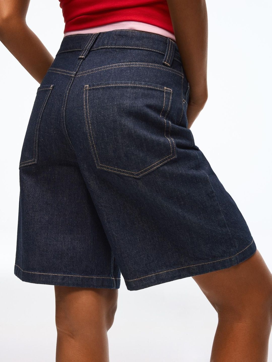 Baggy denim shorts