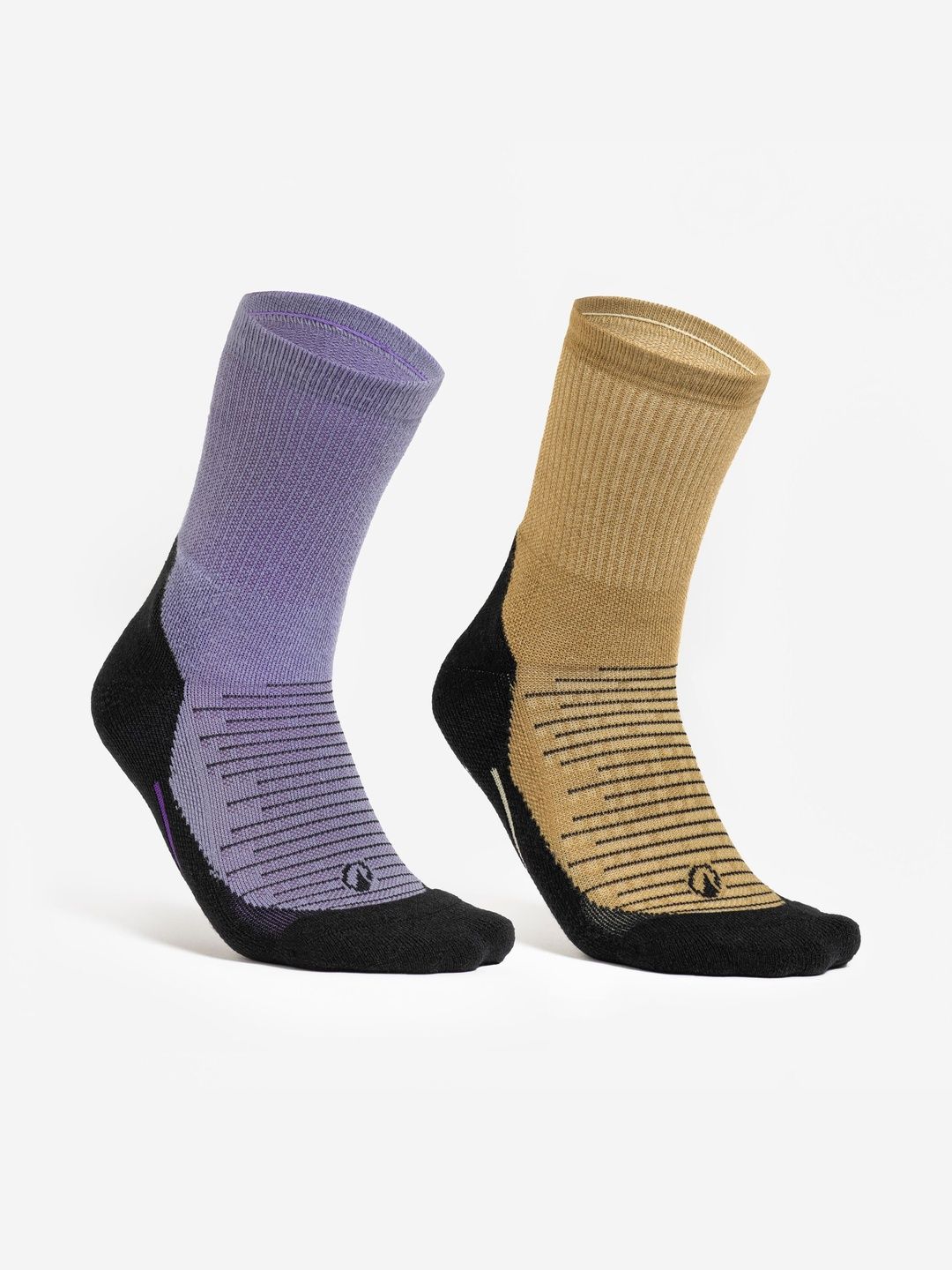 Decathlon Quechua - Adults Purple Hike 100 Robustness Hiking Socks