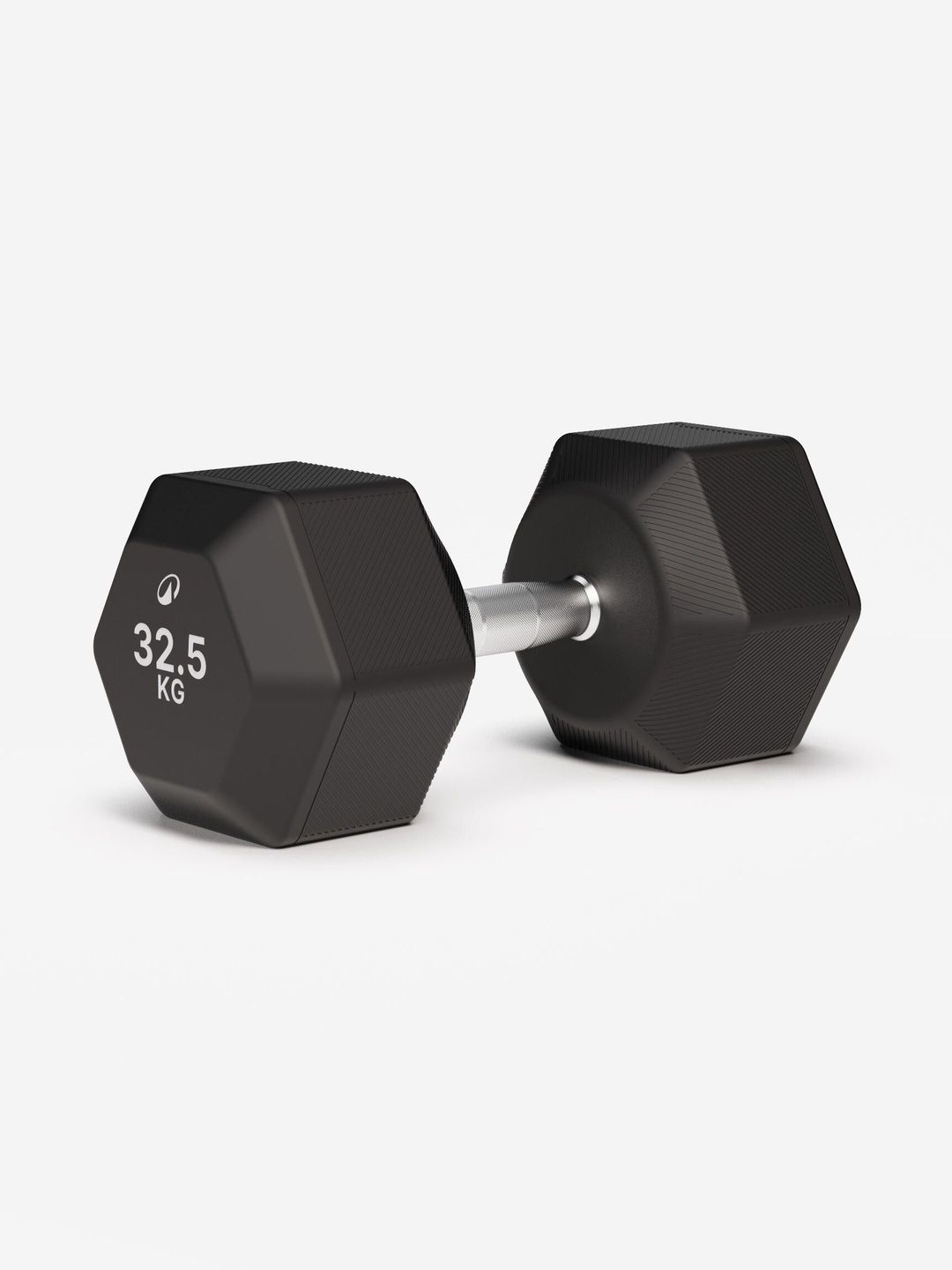 Decathlon Decathlon Corength - Adults Black Cross and Weight Training Hex Dumbbell 32.5 kg