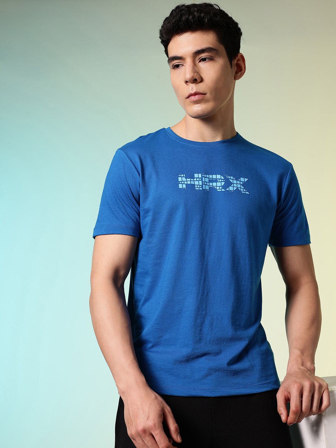HRX by Hrithik Roshan Brand Logo Printed Pure Cotton T-shirt