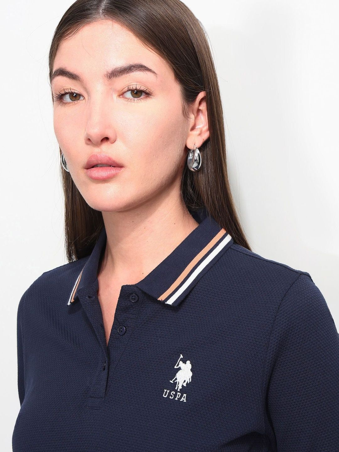 Brand Logo Polo Collar T-shirt