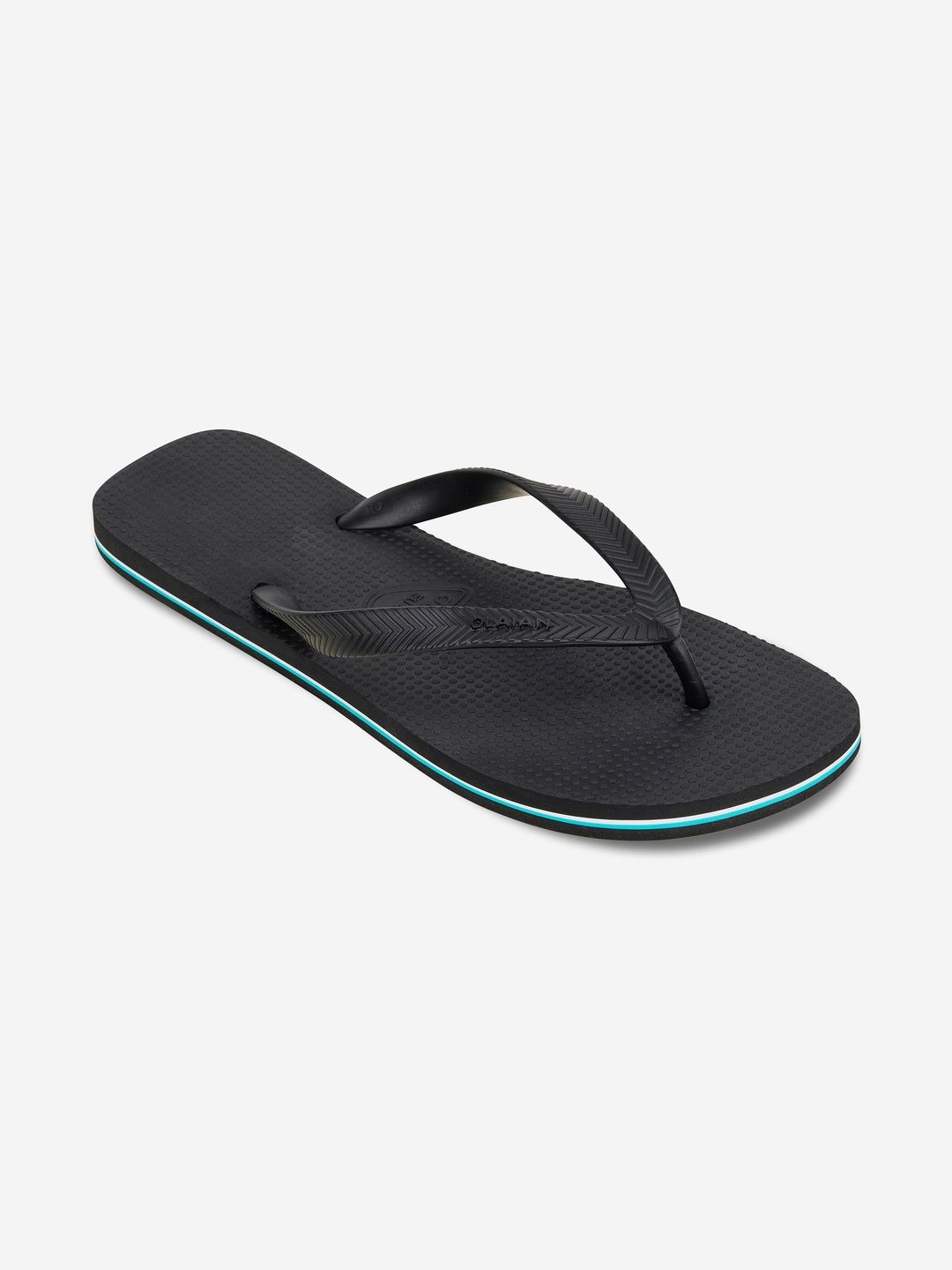 Decathlon Men Black Robustness Flip Flops