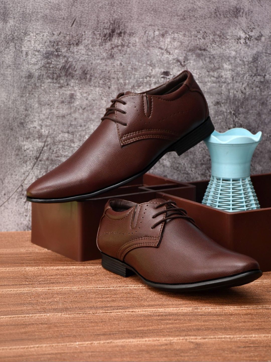 Bruklinn Men Leather Formal Derbys