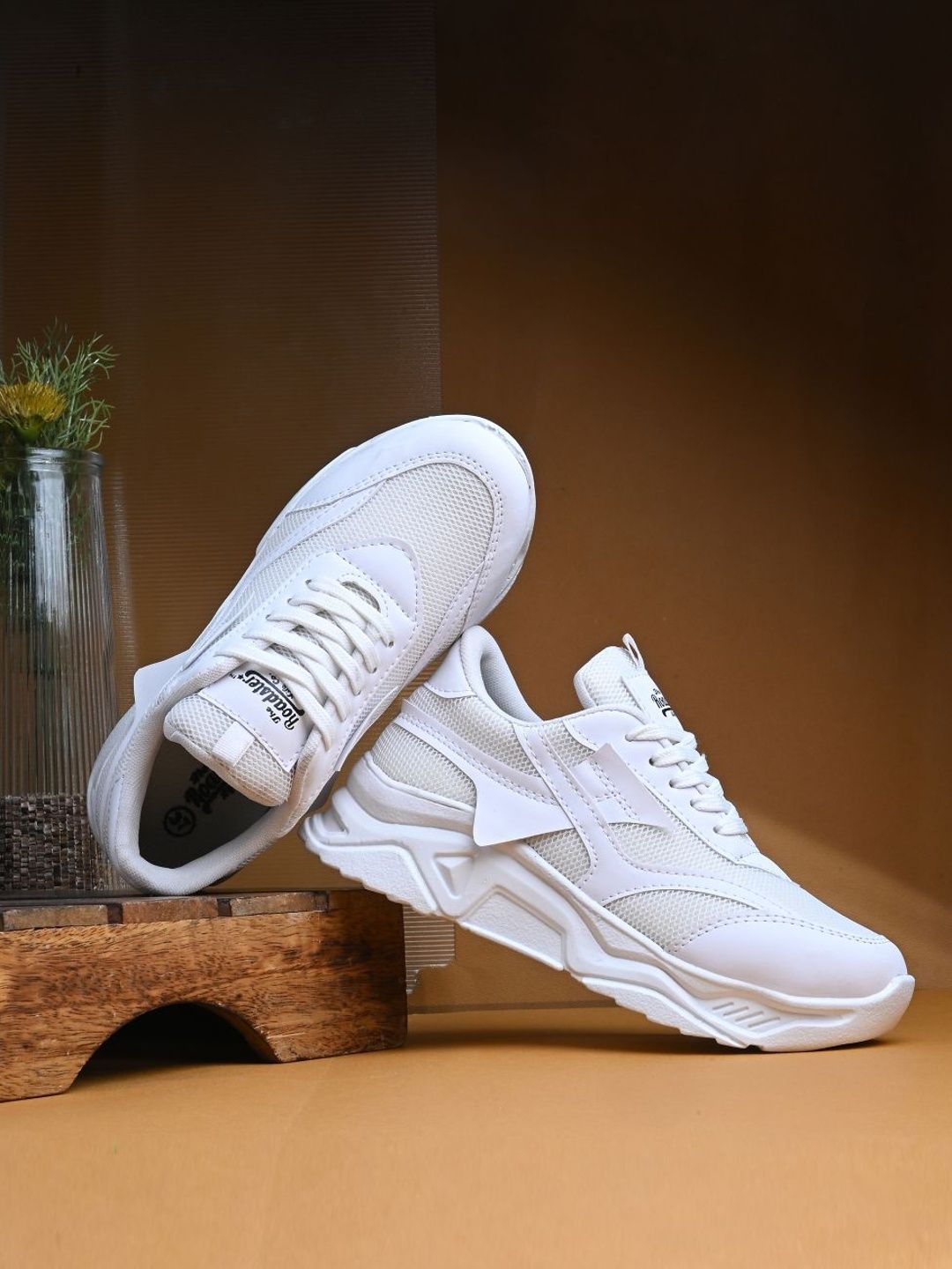 The Roadster Lifestyle Co. Women Round Toe Lace-Ups Sneakers