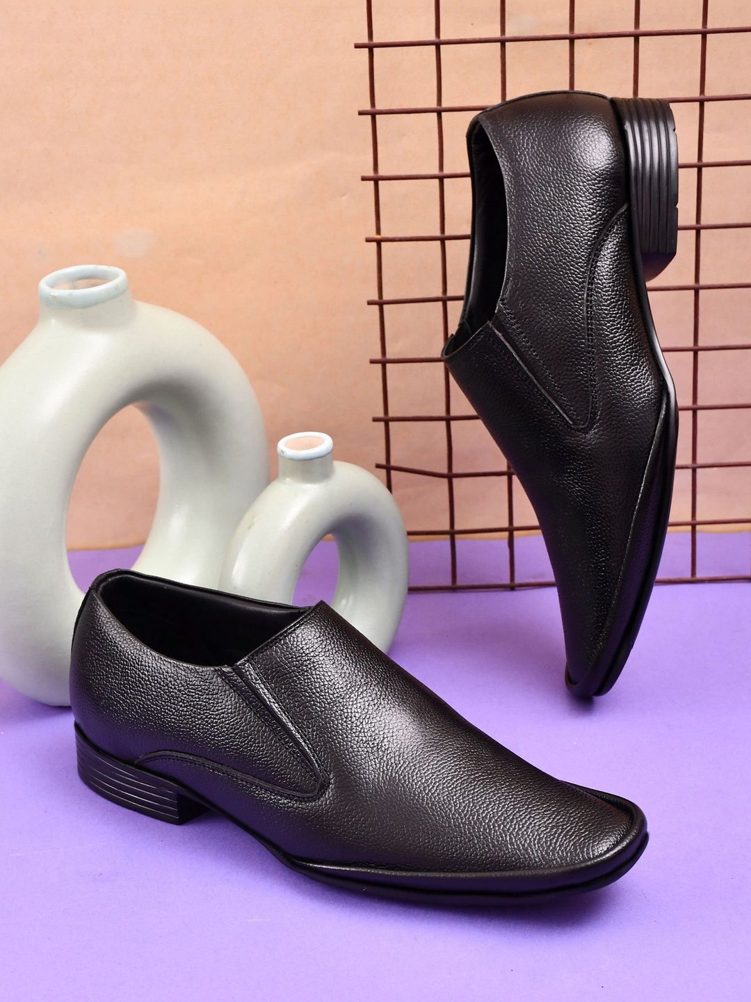 Bruklinn Men Leather Formal Slip-Ons