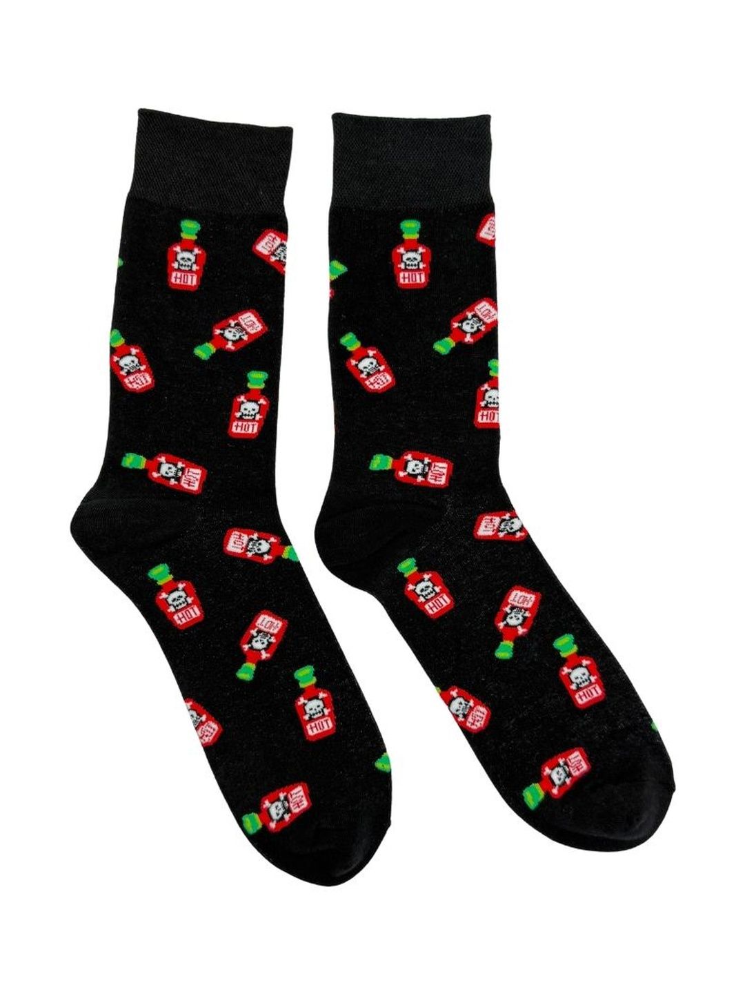The Tie Hub Unisex Cotton Blend Patterned Calf Length Socks