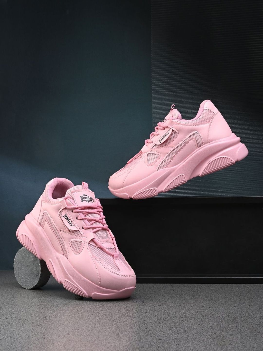 The Roadster Lifestyle Co. Women Round Toe Lace-Ups Sneakers