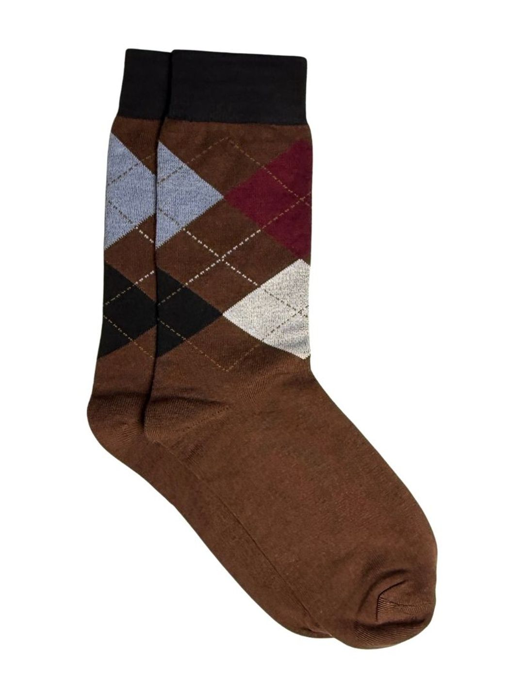 The Tie Hub Unisex Cotton Blend Patterned Calf Length Socks