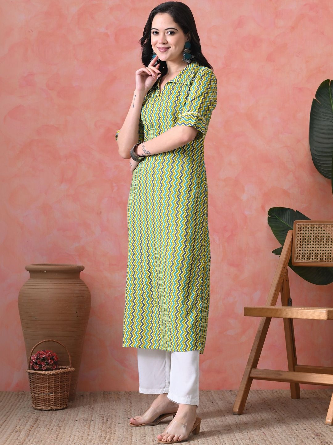 JEMCY Women Floral Printed Floral Kurta