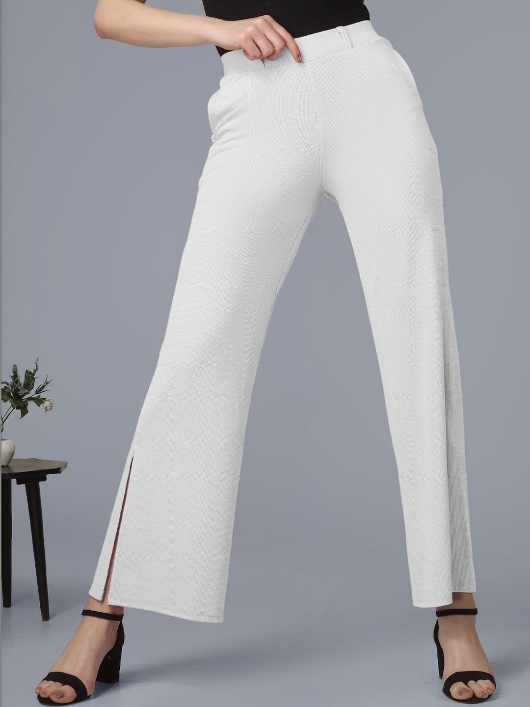 Plus Size Women Relaxed Wrinkle Free Trousers