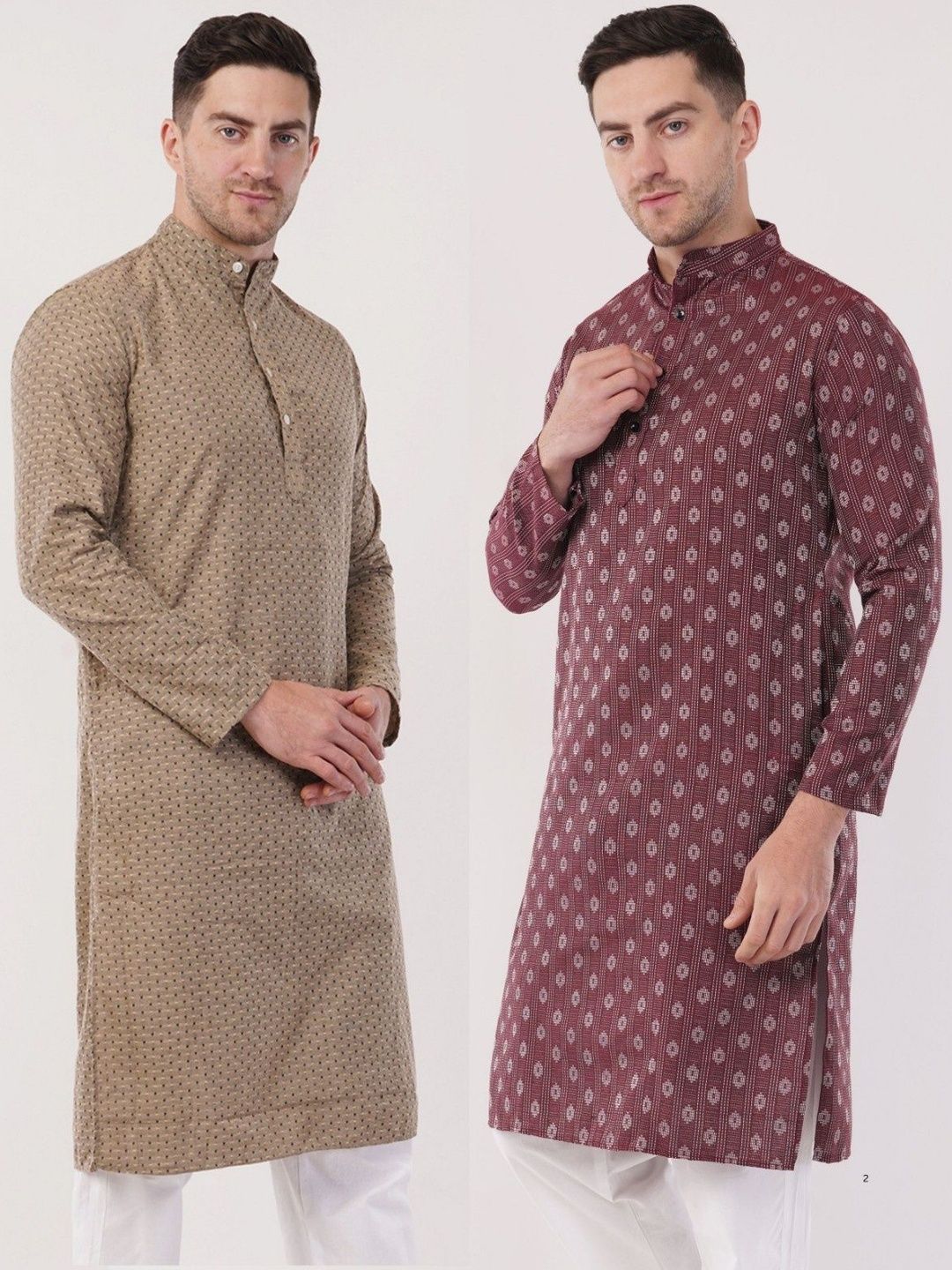 Sypher Boutique Men Printed Khadi Kurta