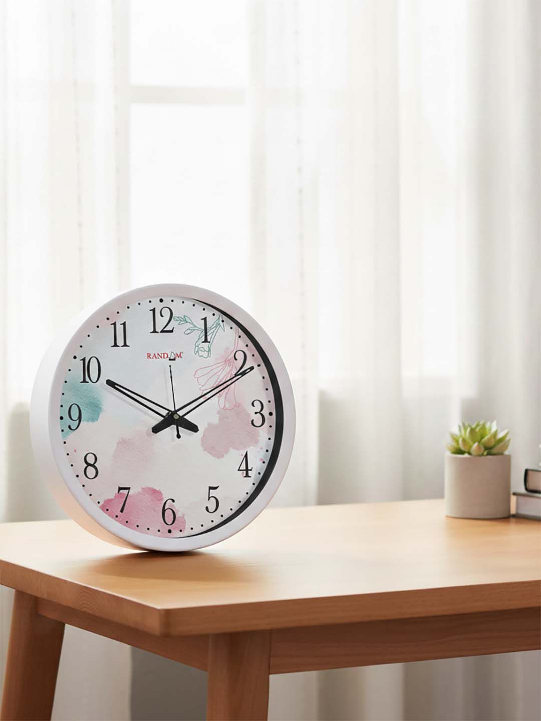 RANDOM RANDOM White Dial Round Printed 30 cm Analogue Wall Clock