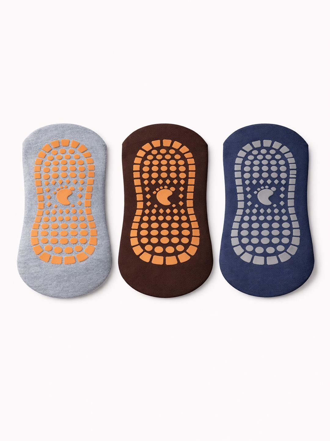 CORTICA Pack of 3 Cotton Blend Assorted Patterned Shoe Liners Socks