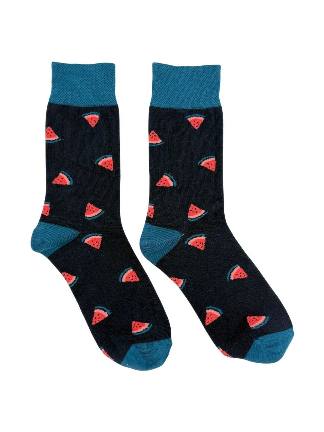 The Tie Hub Unisex Cotton Blend Patterned Calf Length Socks