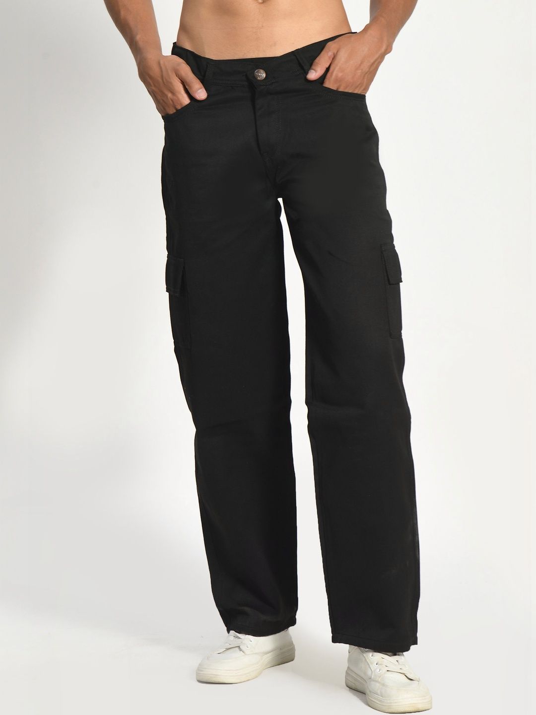 HERE&NOW Men Classic Relaxed Fit Mid-Rise Stretchable Jeans