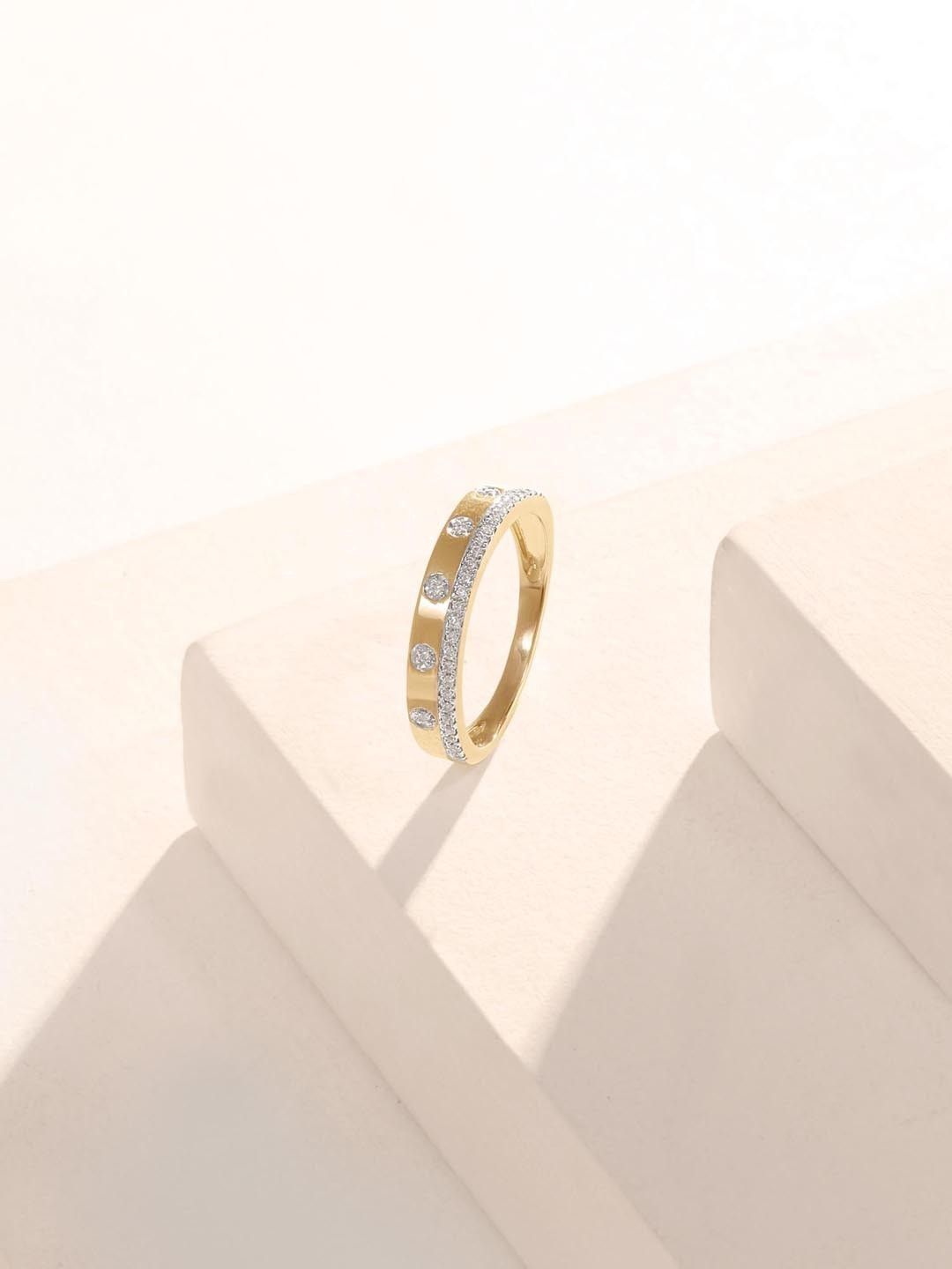 Mia by Tanishq 9KT Gold Diamond Ring - 1.67g