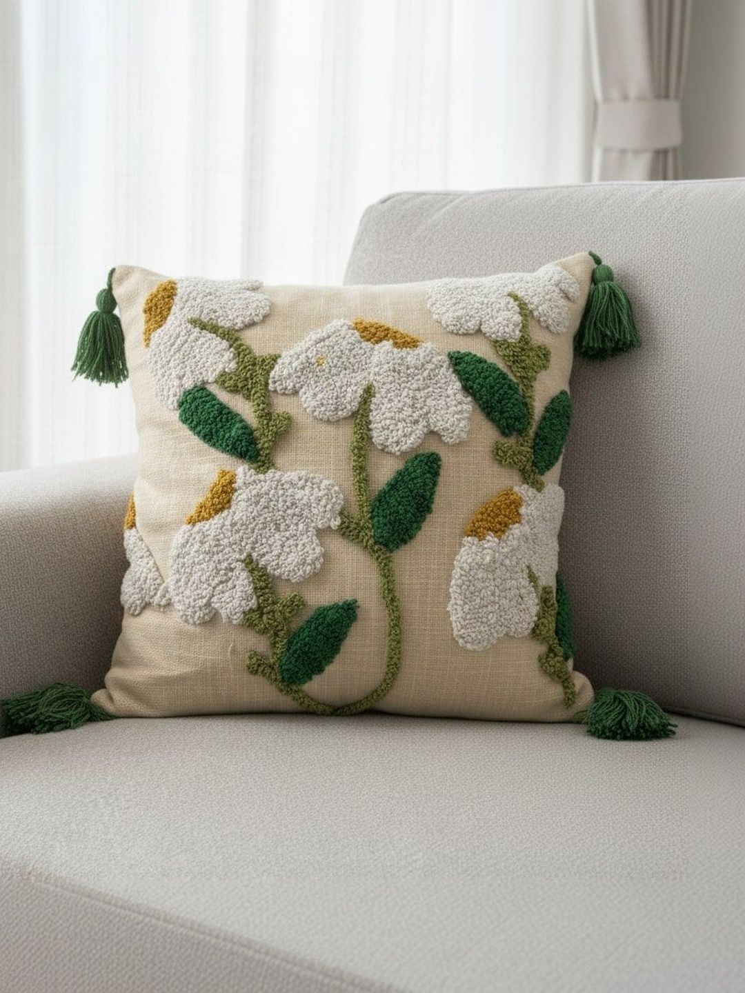 DC DECASTLE DC DECASTLE Multicoloured Floral Square Cushion Covers