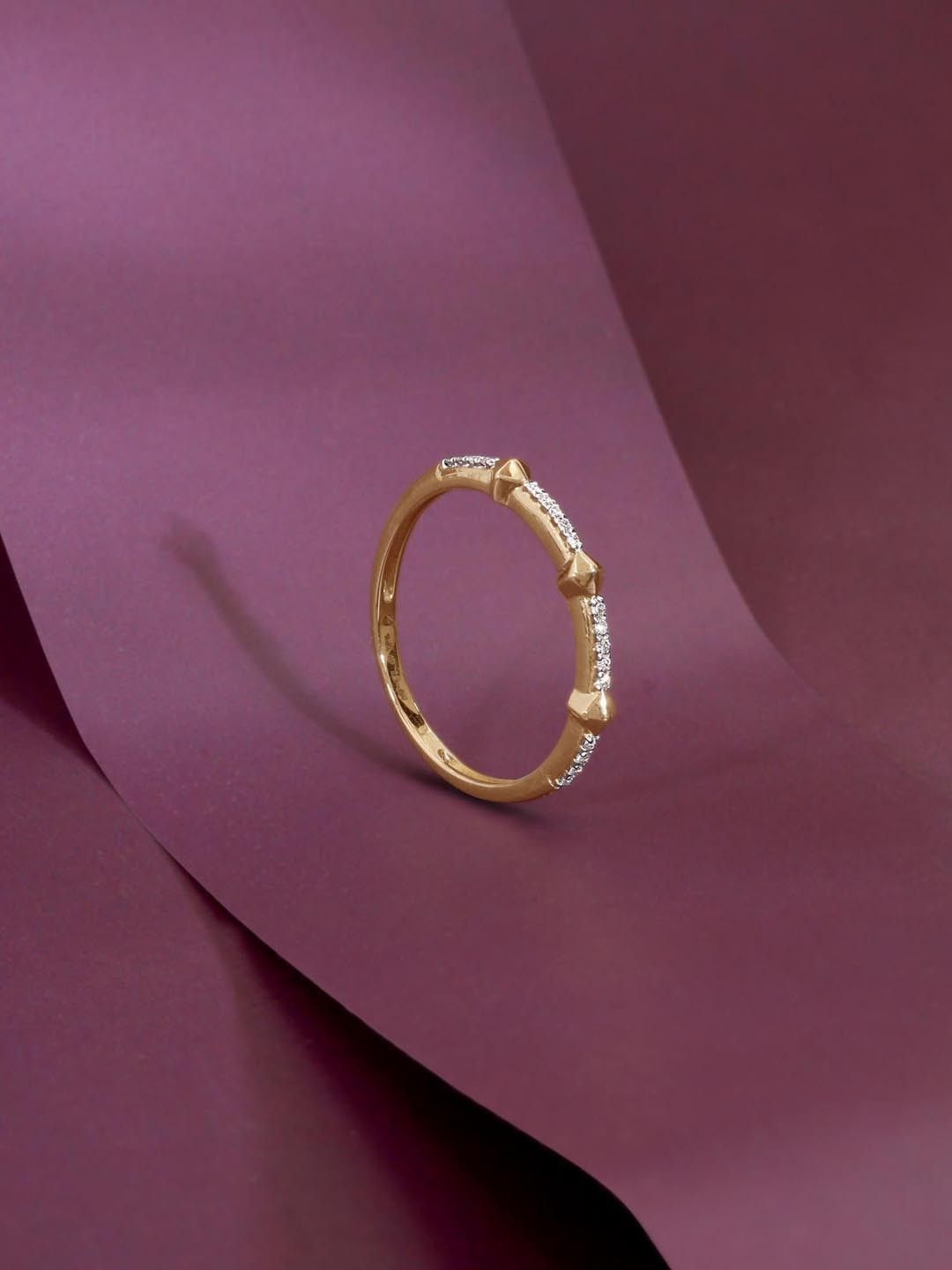 Mia by Tanishq 14 KT Gold With 0.05 Carat Natural Diamond Ring Diamond -1.21 g