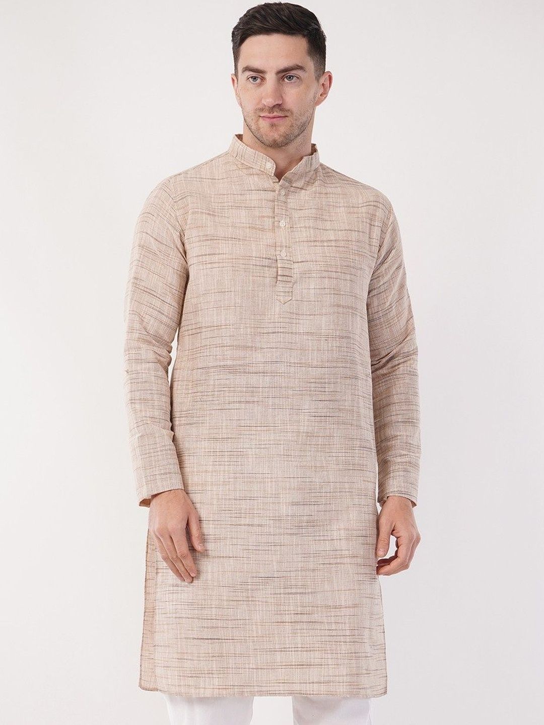 Sypher Boutique Men Printed Khadi Kurta