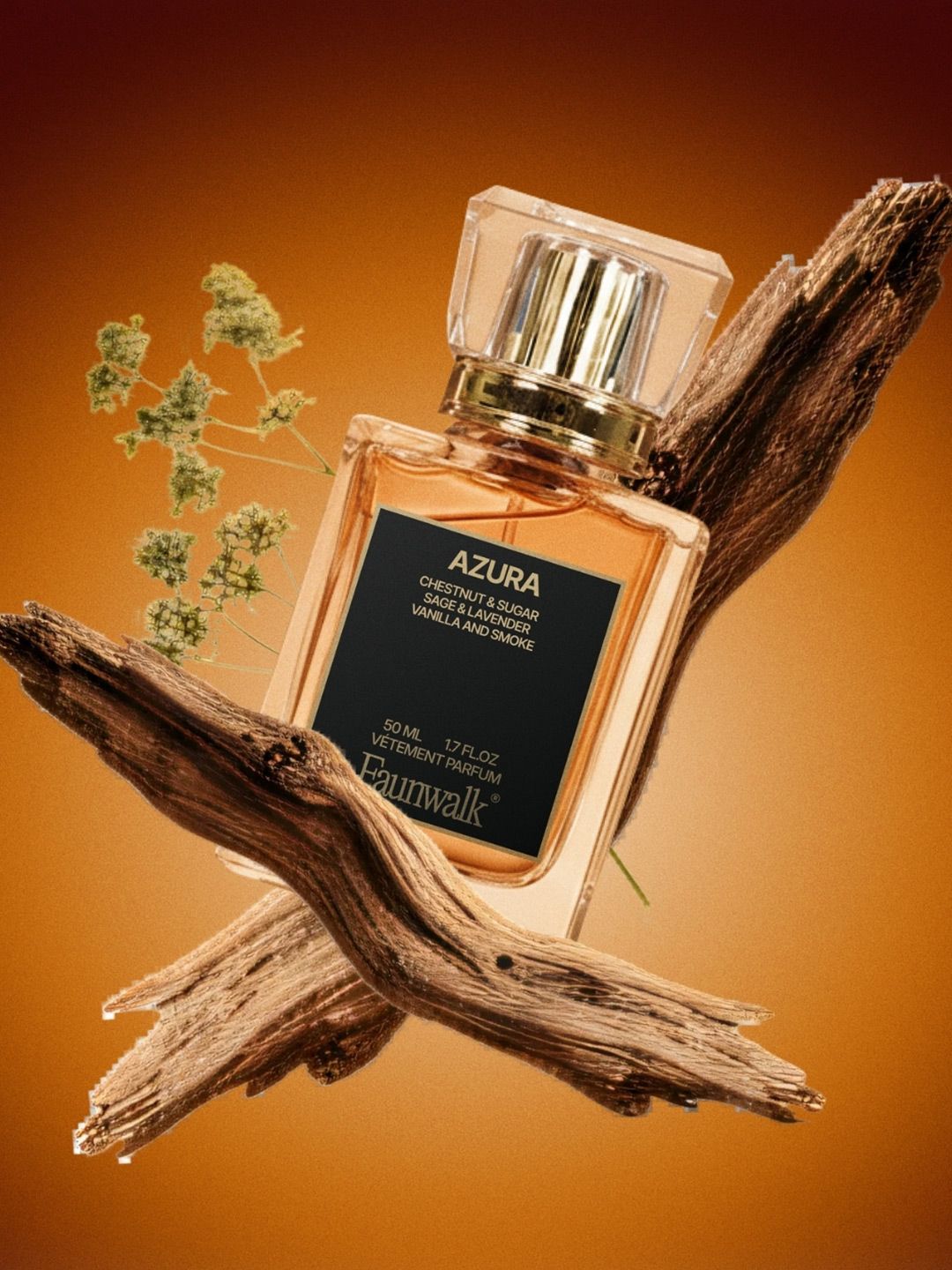 FAUN WALK Men Azura Long Lasting & Premium Eau de Parfum - 50 ml