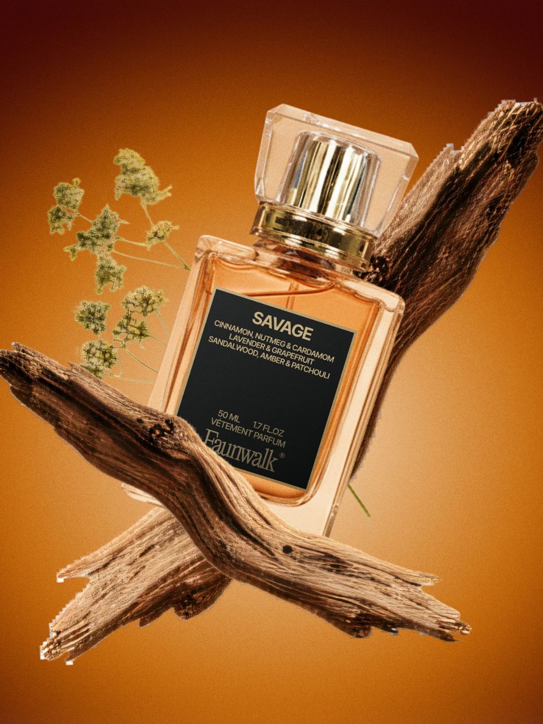 FAUN WALK Men Savage Sauvage Elixir Long Lasting Eau De Parfum- 50 ml