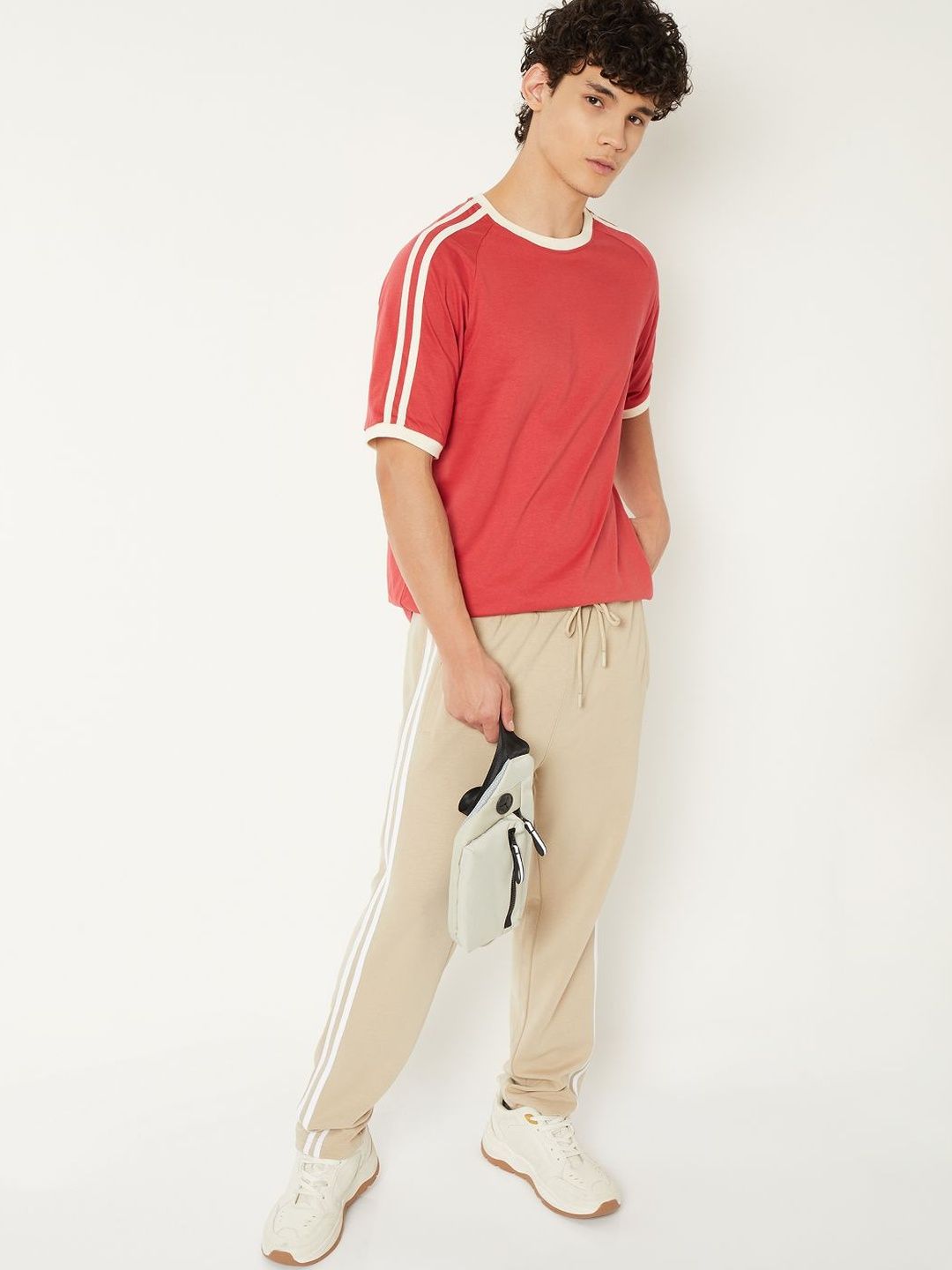 max Men Striped T-shirt