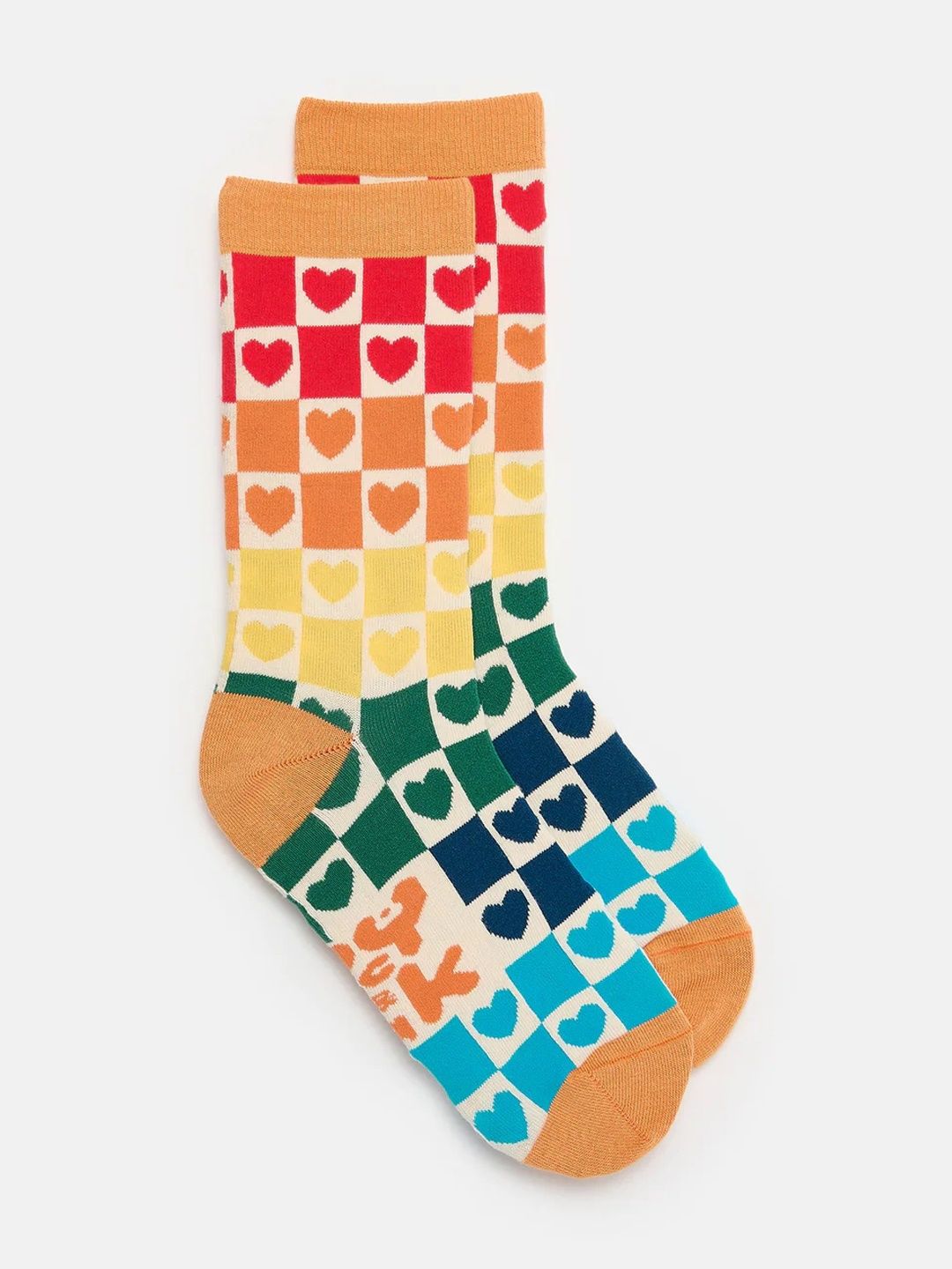 JUMPLINGS Women Patterned Cotton Calf Length Socks