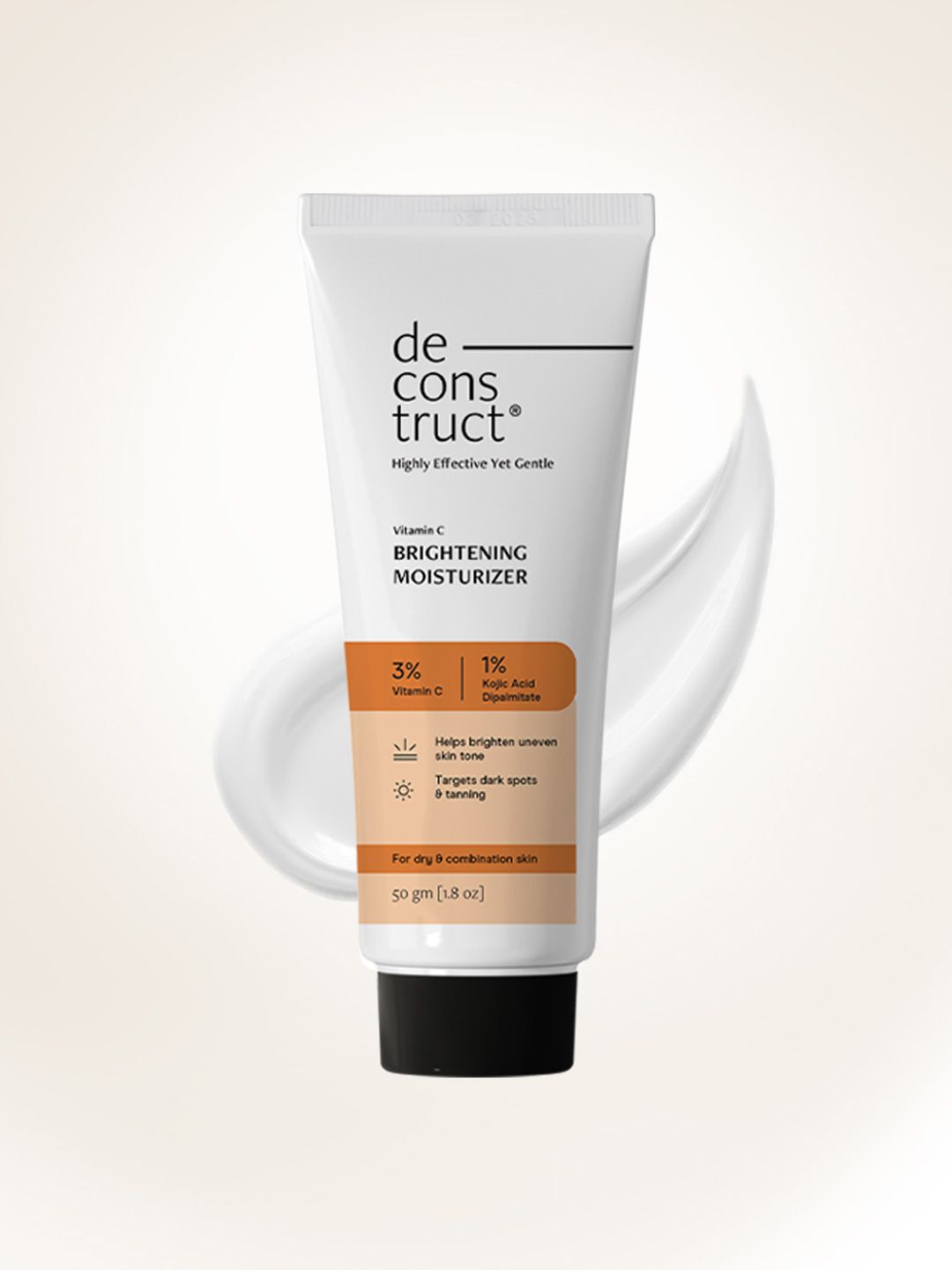 deconstruct Brightening Moisturizer- 5% Niacinamide + 1% Kojic Acid + 5% Vitamin C - 50g