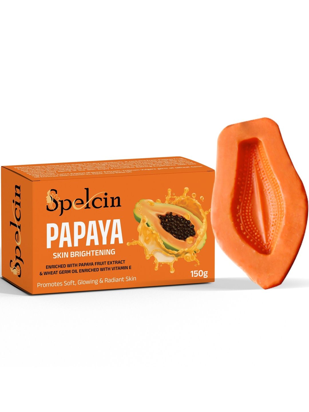 Spelcin Body Tan Removal Papaya Extract Soap - 150 g