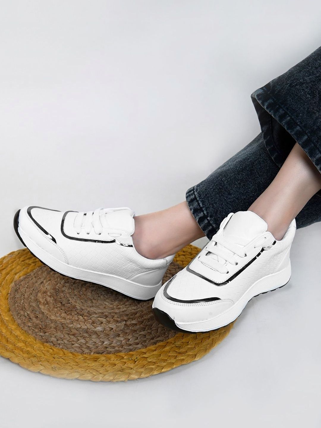 XE Looks Women Woven Design Sneakers
