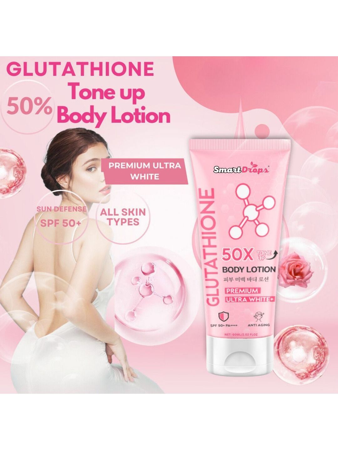 glutathione 50x tone up body lotion Buy Smartdrops Set Of 4 - 60 ml Each - Body Cream and Lotion for Unisex 39174827 Package Size:2 kg (4.4 lb) glow-care Vitamin B12 Inj.5000ug 30ml