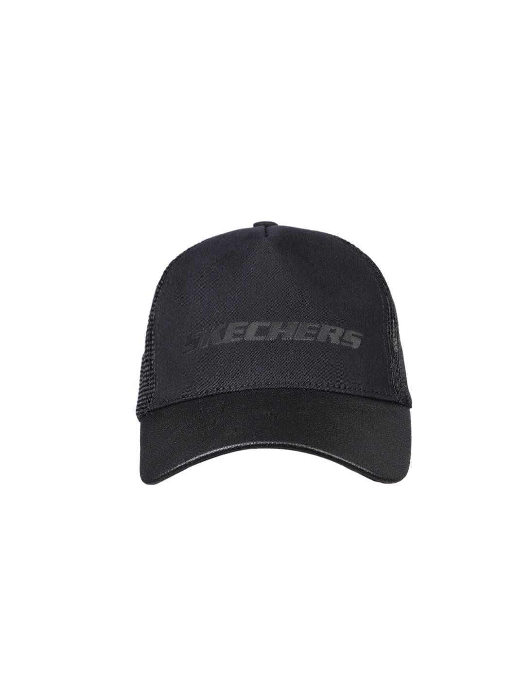 Skechers Unisex All Black Trucker Pure Cotton Baseball Cap