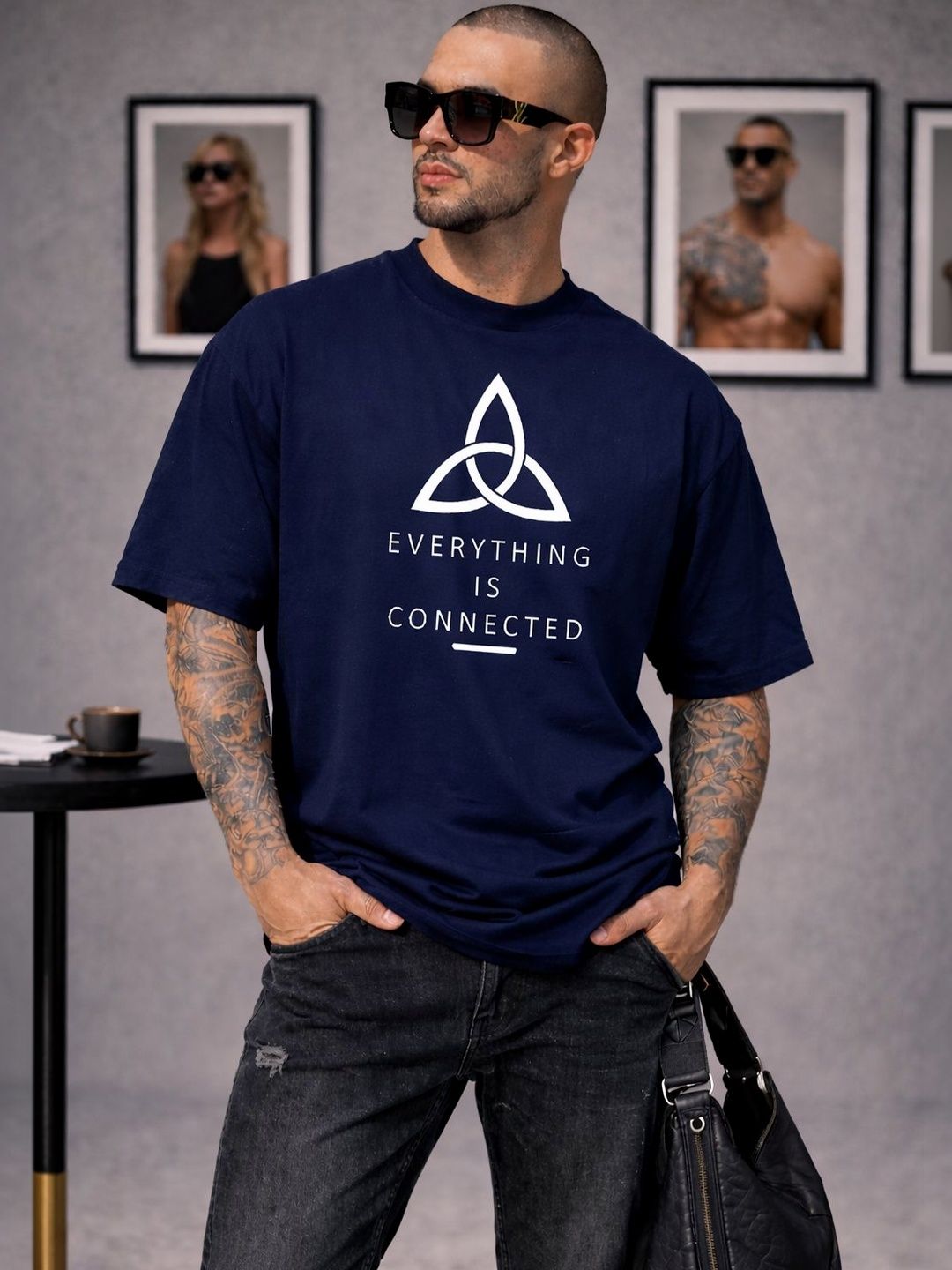 Para Hills Men Typography Printed T-shirt