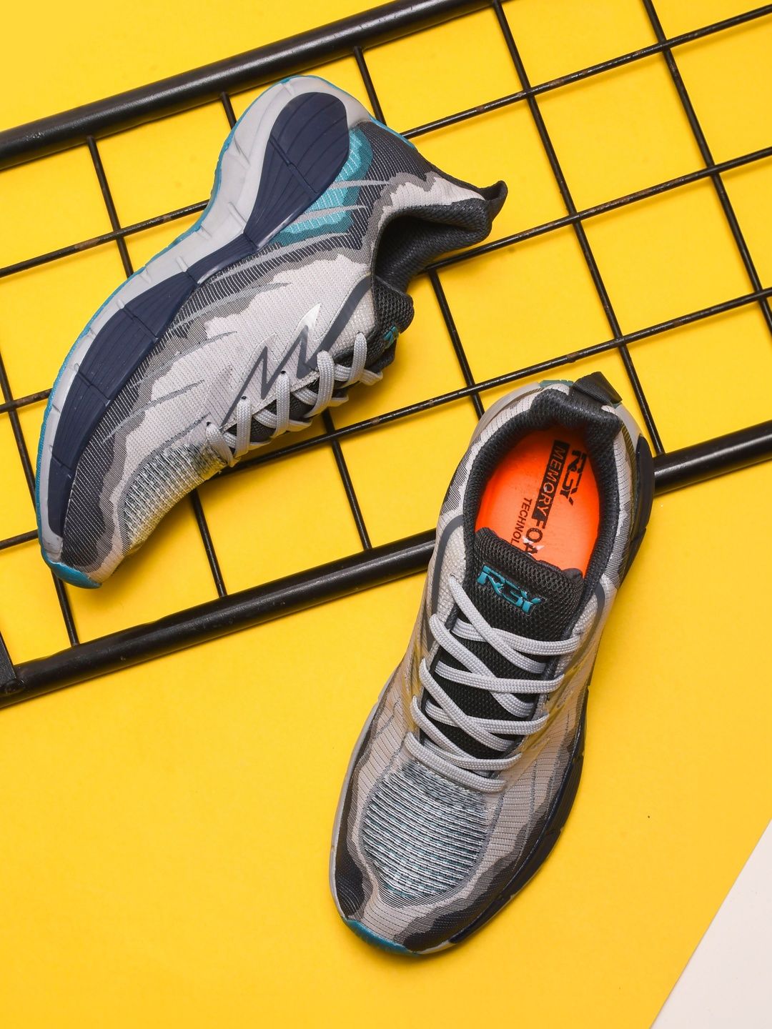 RGY Men Mesh Running Non-Marking Shoes