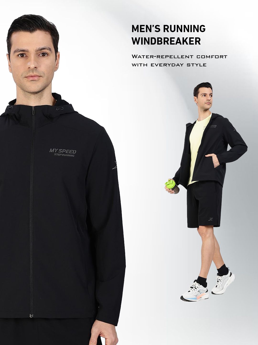 Buy Xtep Men Windcheater Running Sporty Jacket - Jackets for Men