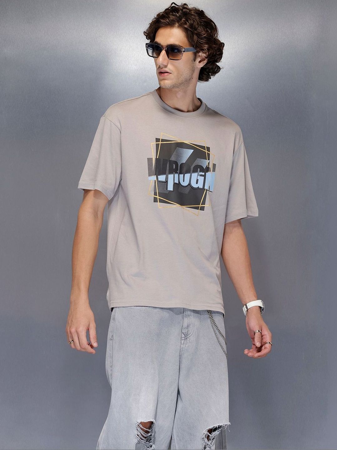 WROGN Men Printed T-shirt
