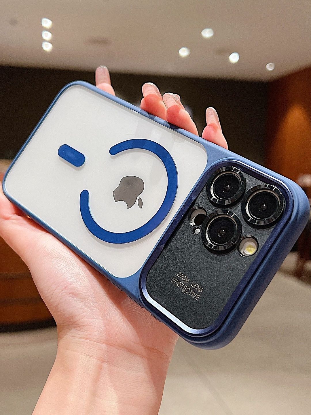 Luxury Kase Solid Printed iPhone 15 Pro Max Back Case Mobile Accessories