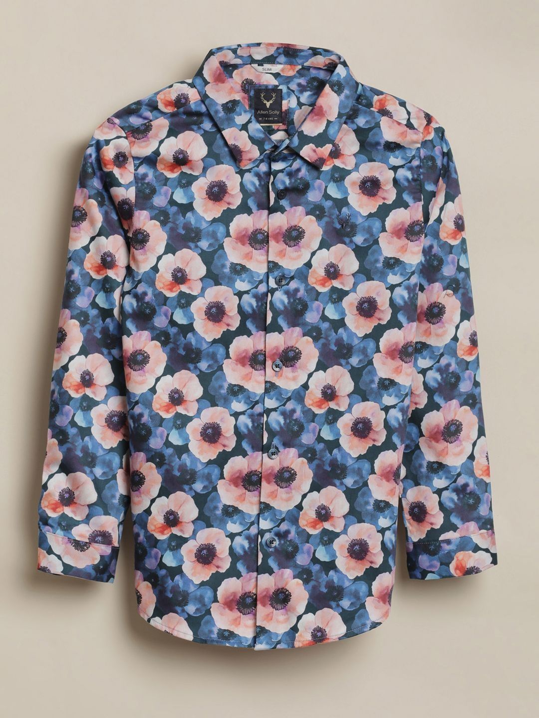 Allen Solly Junior Allen Solly Junior Boys Slim Fit Floral Printed Casual Shirt