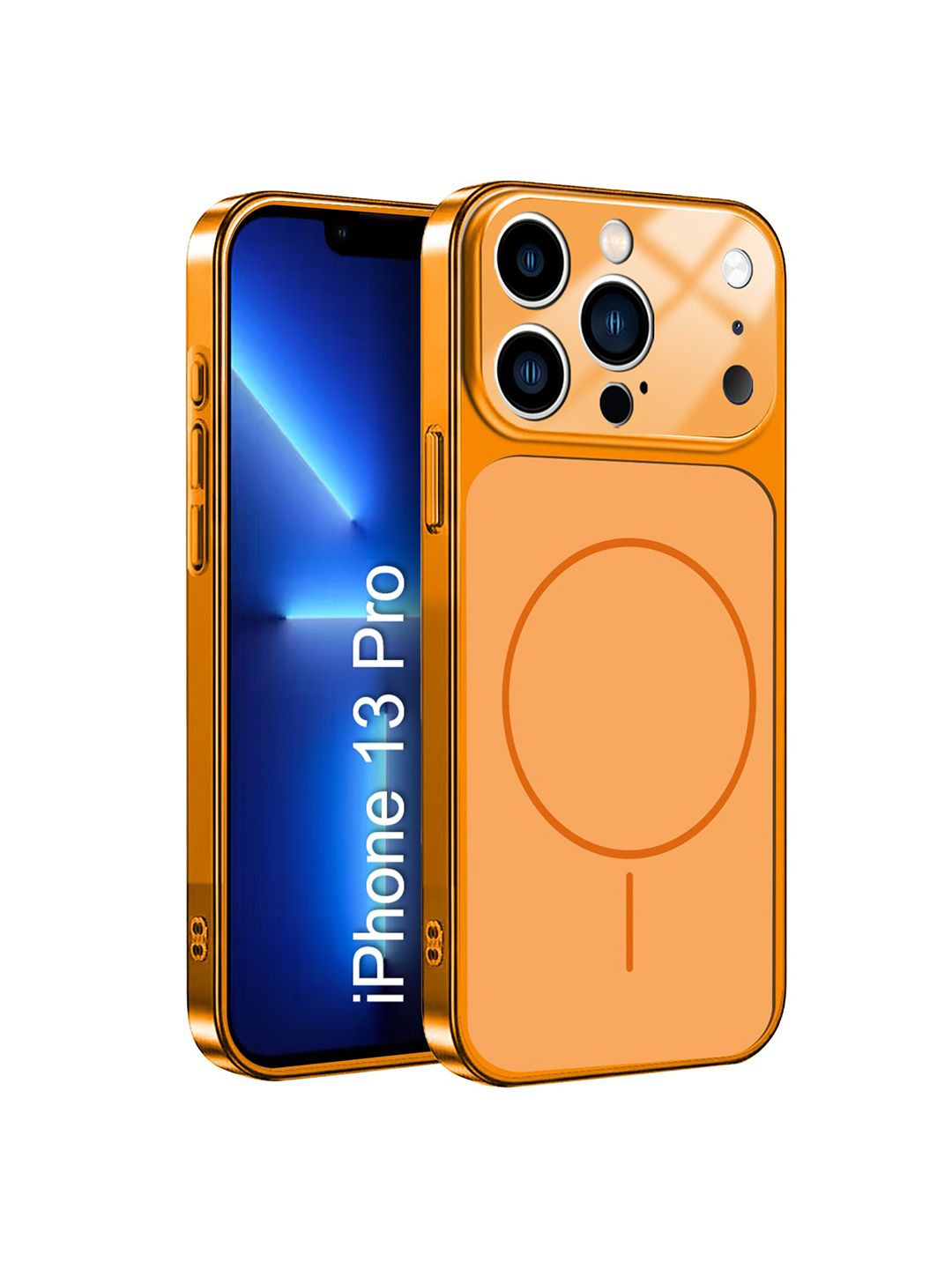 Luxury Kase Solid Printed iPhone 13 Pro Back Case Mobile Accessories