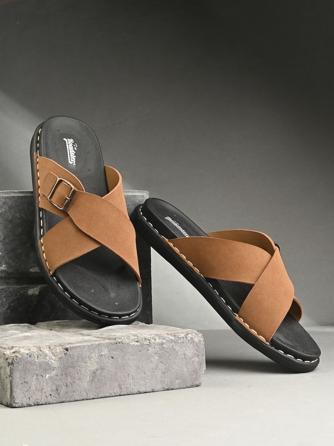 The Roadster Lifestyle Co Men Buckle Comfort Sandals