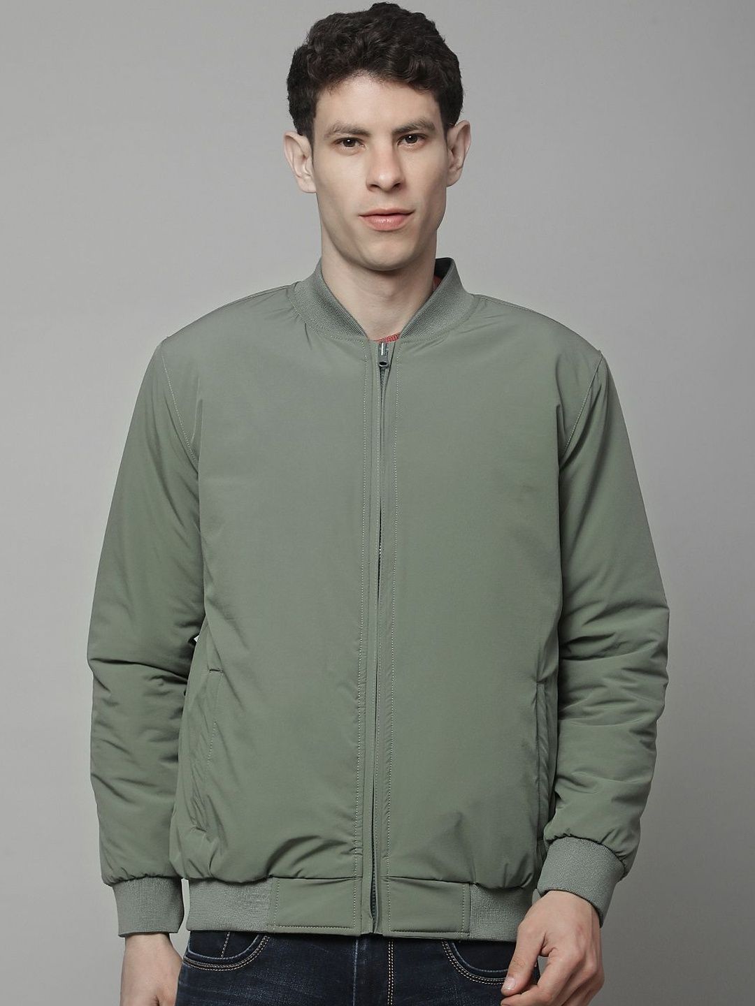 Cantabil Men Reversible Bomber Jacket