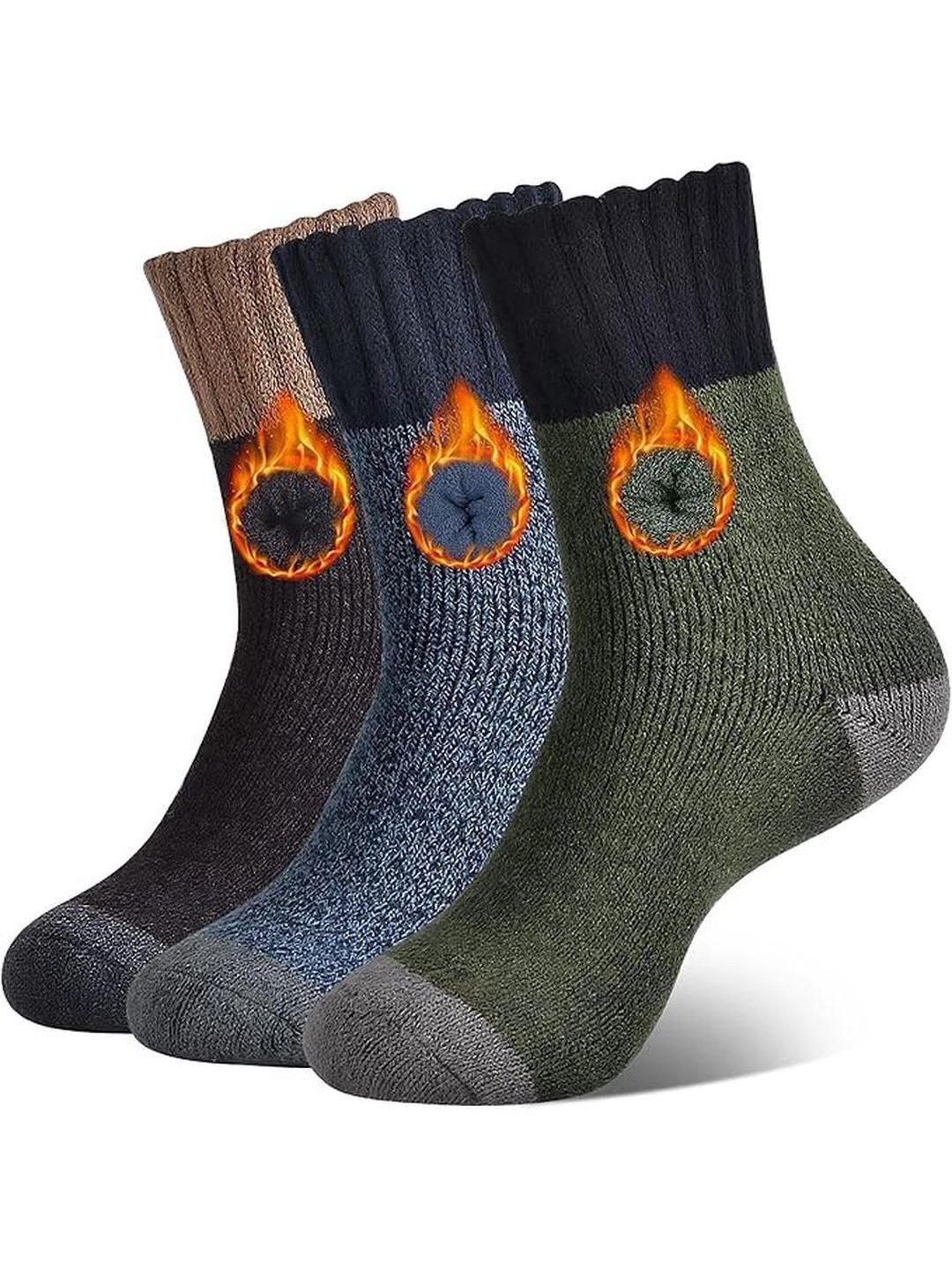 EL REGALO Men Pack of 3 Colourblocked Ankle Length Socks