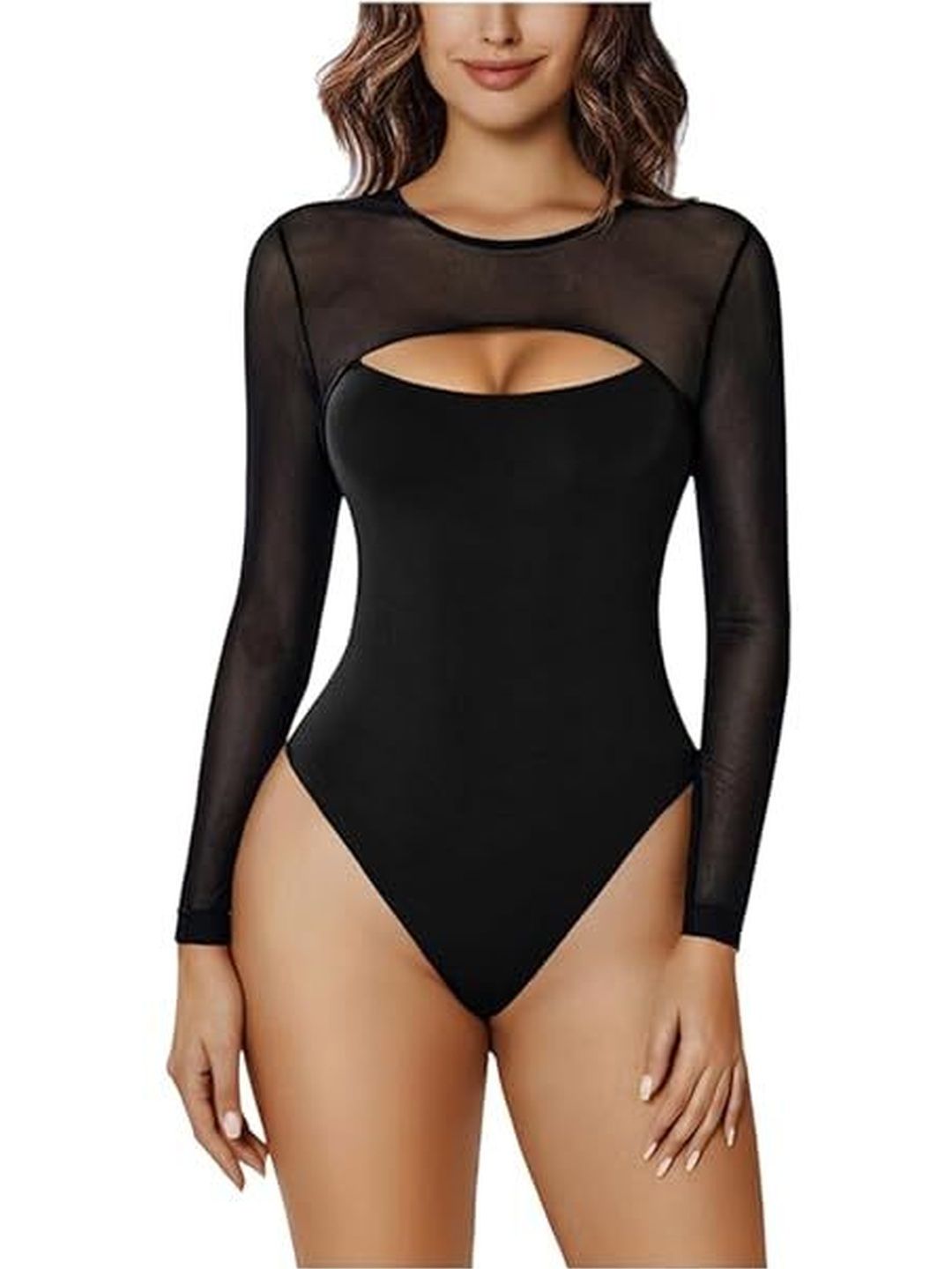 VEOSTORY Round Neck Bodysuit
