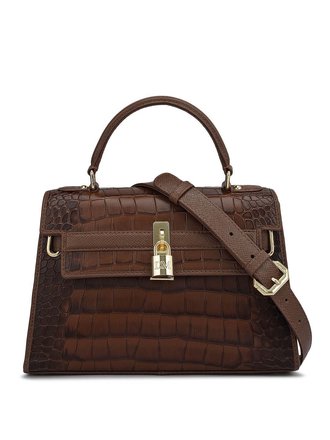 Da Milano Da Milano Leather Structured Satchel