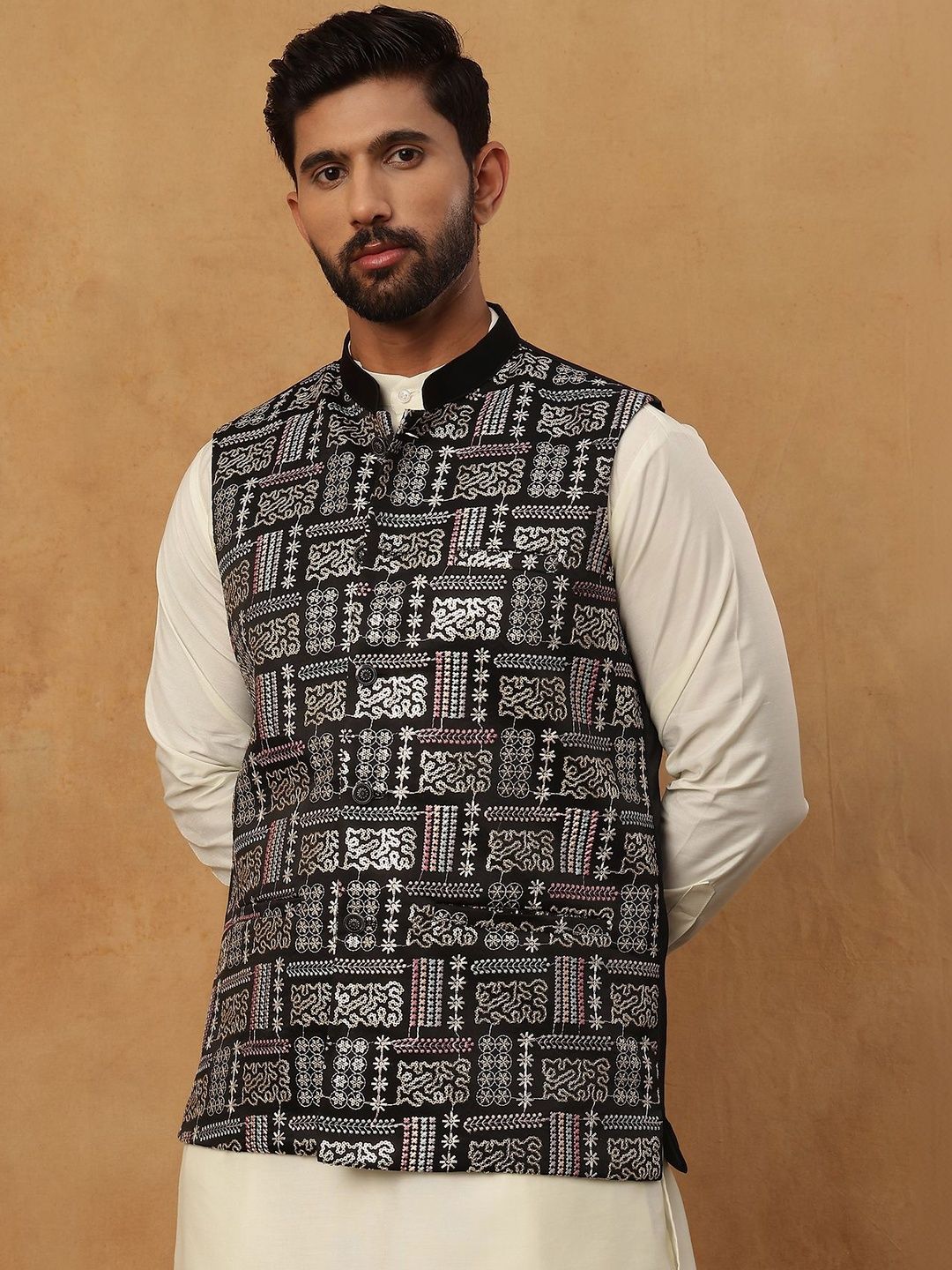 Jompers Embroidered Nehru Jackets