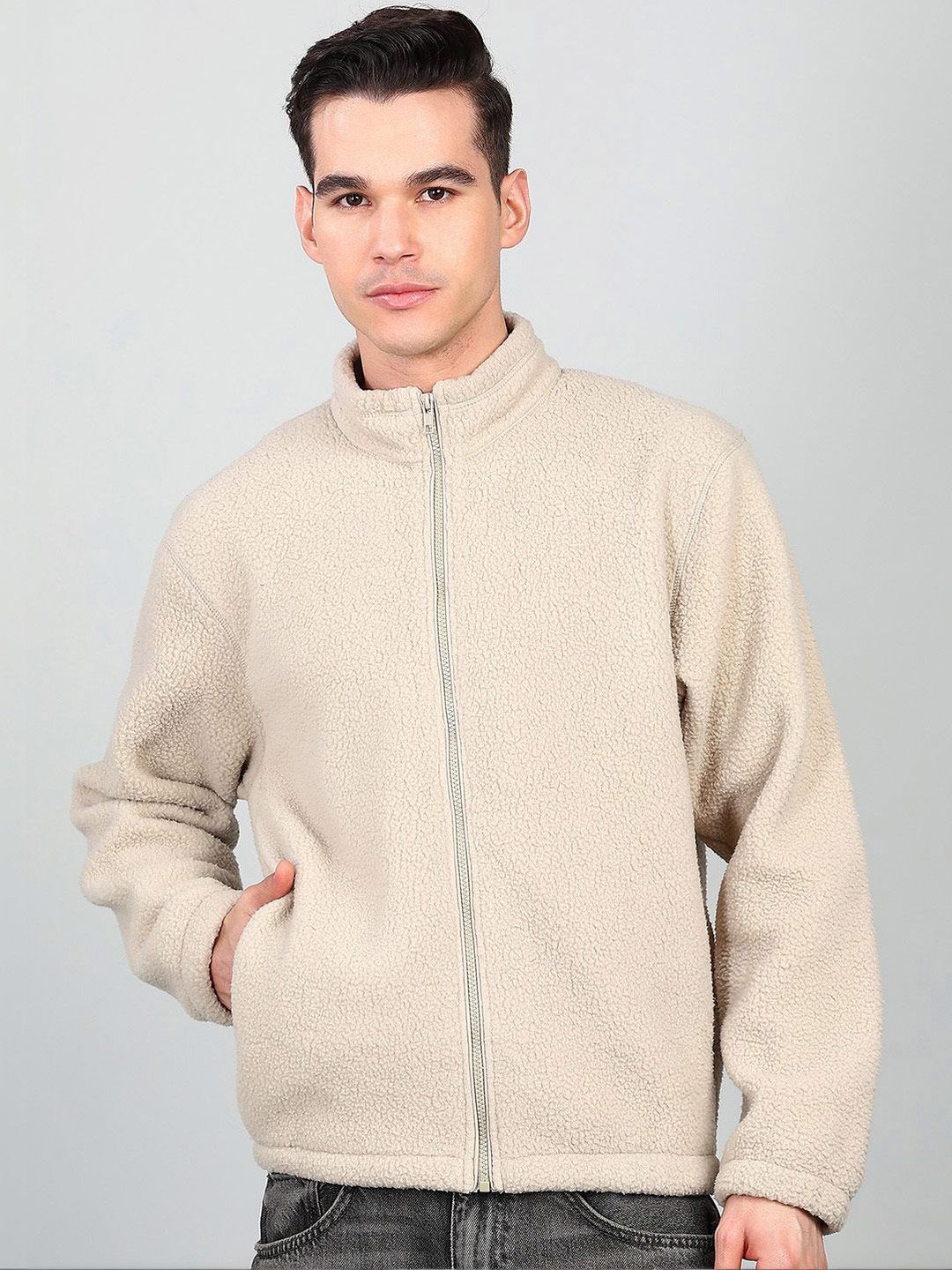 Alan Jones Men Open Front Jacket