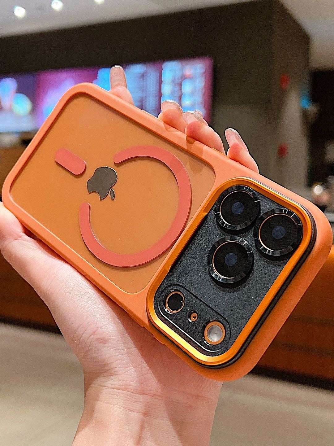 Luxury Kase Solid Printed iPhone 17 Pro Back Case Mobile Accessories