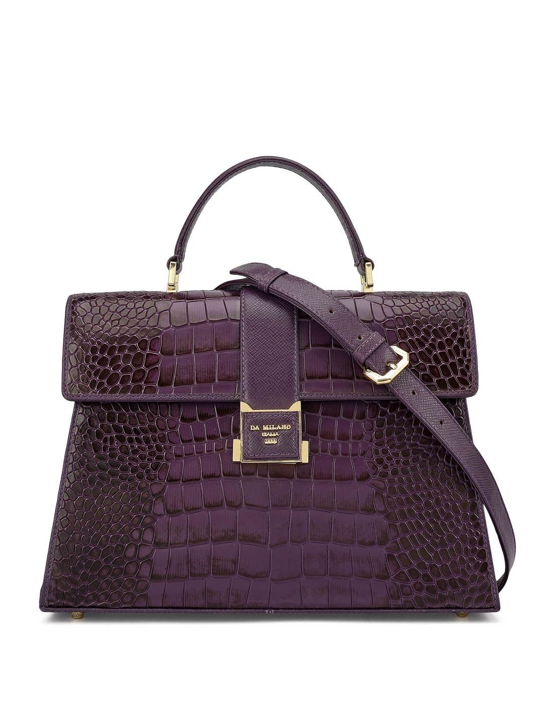 Da Milano Da Milano Leather Structured Satchel